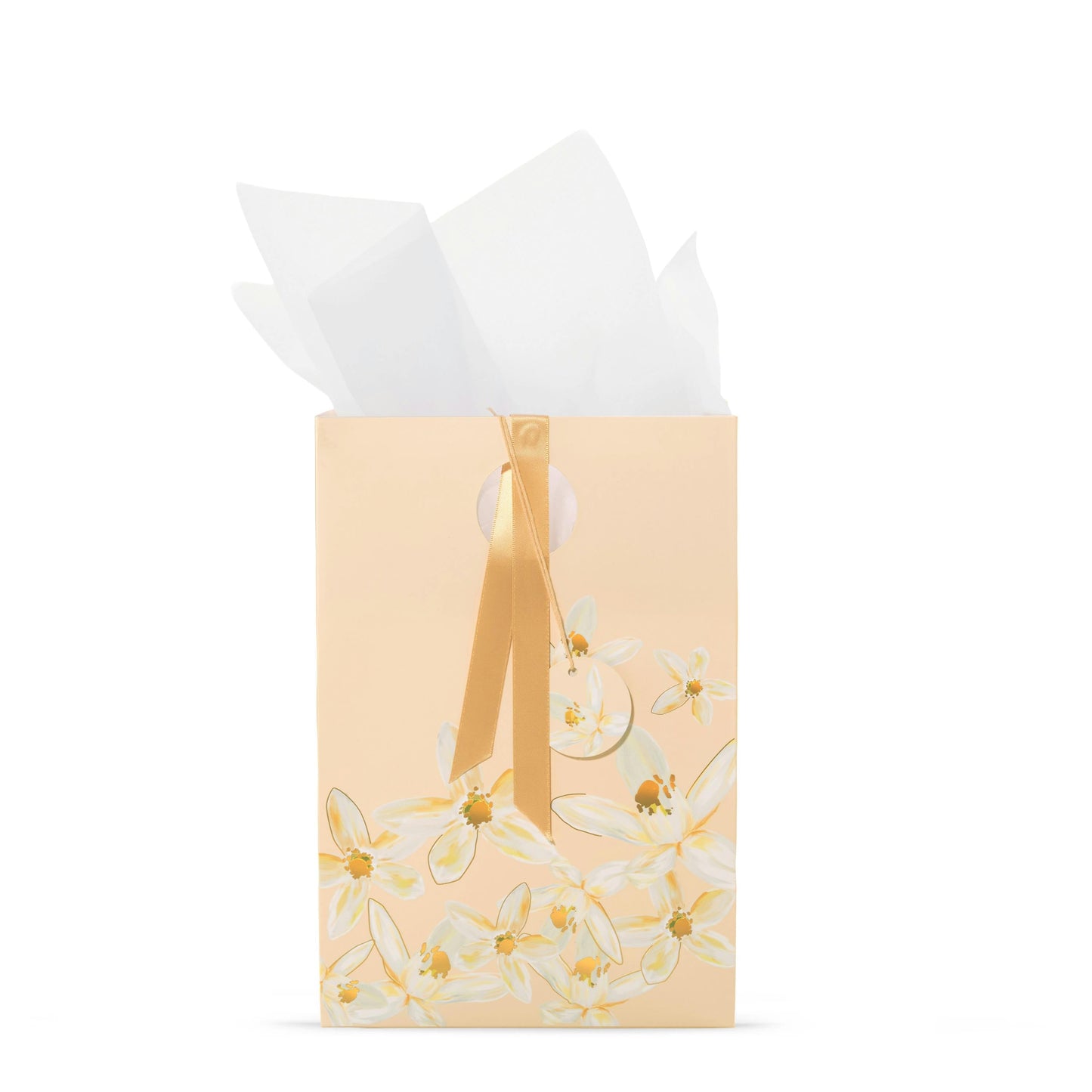 Peach Jasmine Floral Gift Bag AGIQ