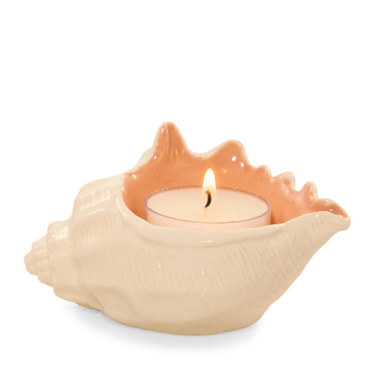 Seashell Tea Light Candle Holder A1DW